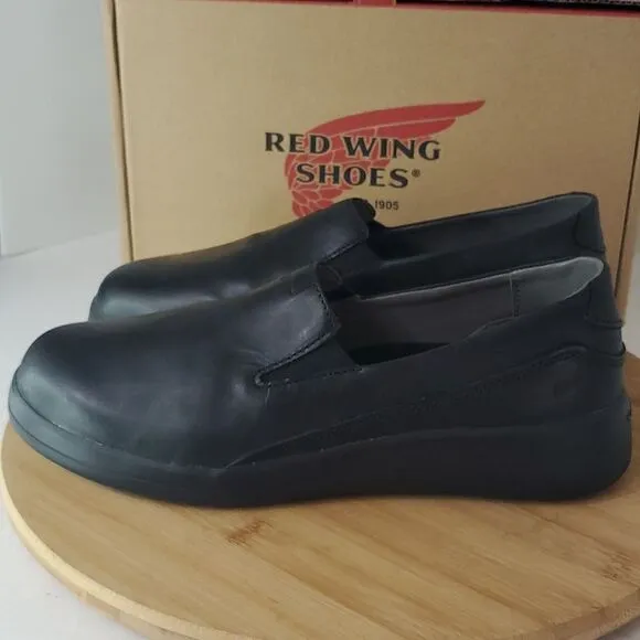Red Wing Shoes Women's Leather Slip On Work Shoe Black Size 9B Style 8330