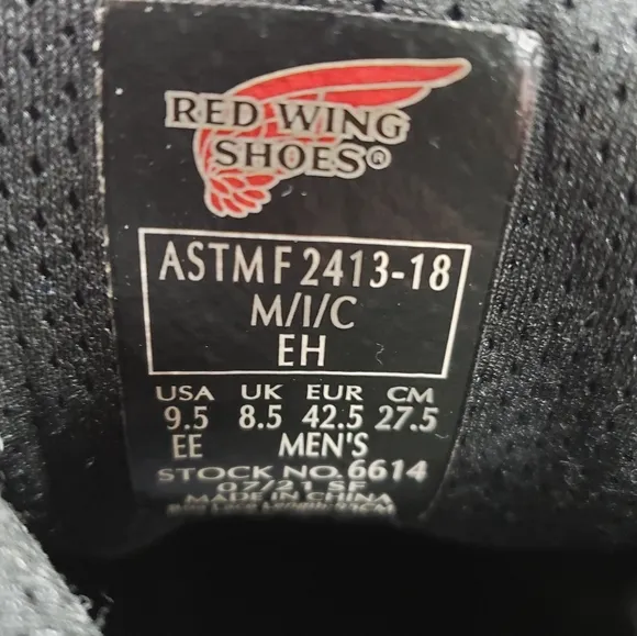 Red Wing 'Tradesman' Composite Toe Work Boots - Men's size 9.5 EE