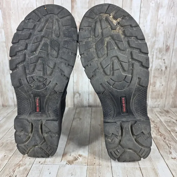 Red Wing Waterproof Leather Work Boots Steel Toe EH Rated Black 12