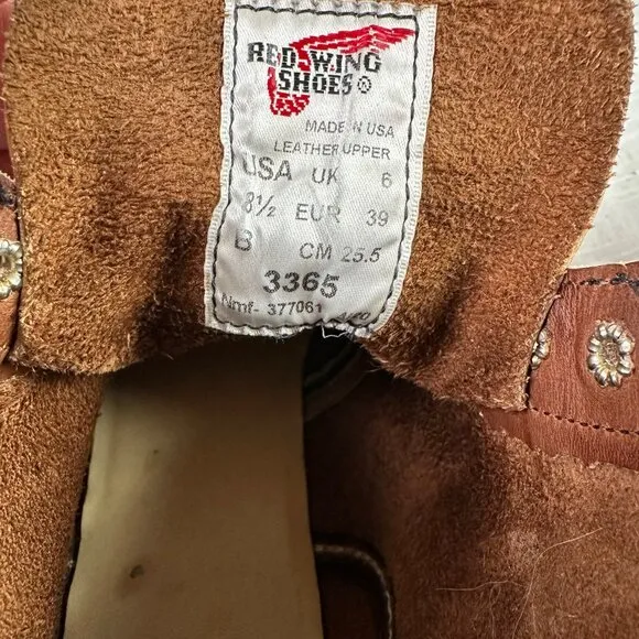 Red Wing Women's Iron Ranger Work / Utility Lace Up Boots Brown Leather Size 8.5