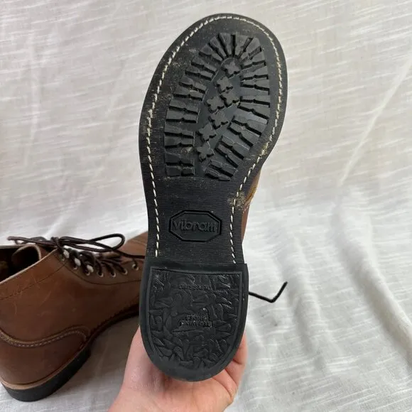 Red Wing Women's Iron Ranger Work / Utility Lace Up Boots Brown Leather Size 8.5