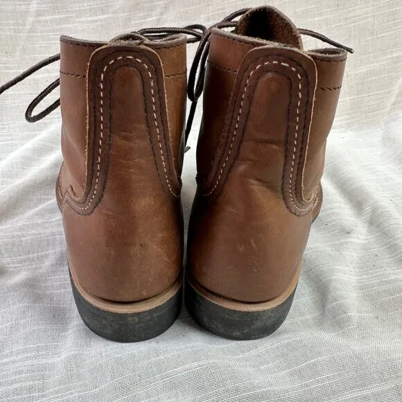 Red Wing Women's Iron Ranger Work / Utility Lace Up Boots Brown Leather Size 8.5