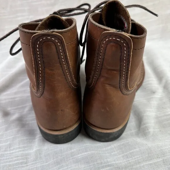 Red Wing Women's Iron Ranger Work / Utility Lace Up Boots Brown Leather Size 8.5