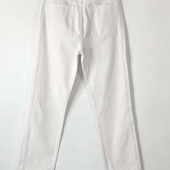 Re/Done 70s Stove Pipe Straight Leg Jeans Size 29 White New with Tag