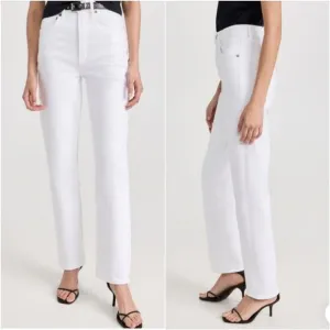 Re/Done 70s Stove Pipe Straight Leg Jeans Size 29 White New with Tag