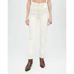 Re/Done High Rise Stovepipe Jeans Women's Size 28 in Vintage White