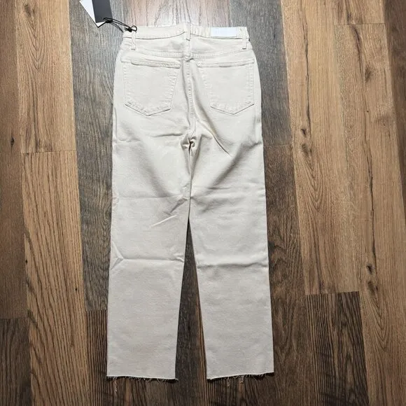 Re/Done High Rise Stovepipe Jeans Women's Size 28 in Vintage White