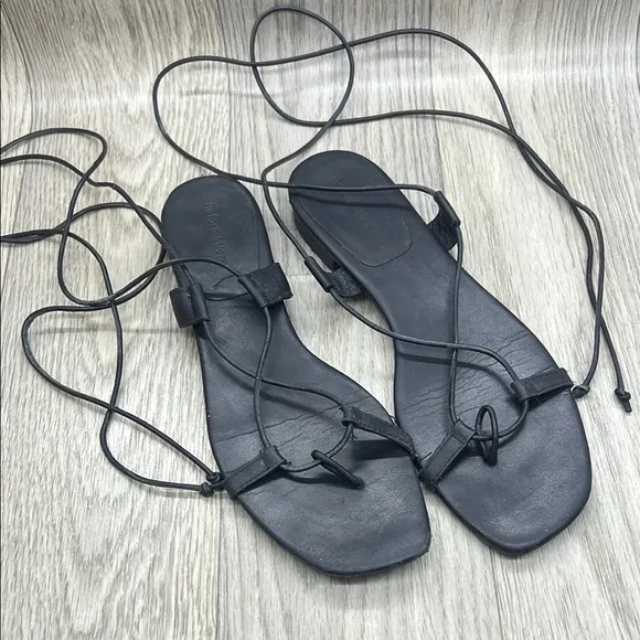 Reformation Alize Lace Up Flat Sandal