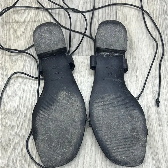Reformation Alize Lace Up Flat Sandal