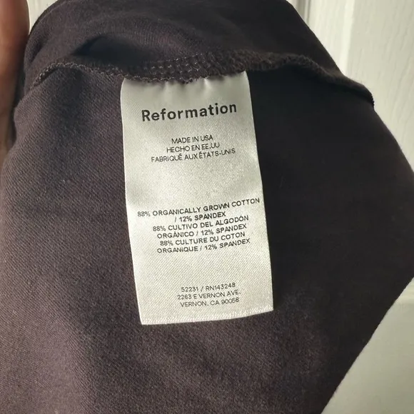 Reformation Wiley Knit Dress S