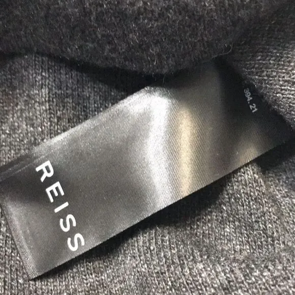 Reiss wool alpaca blend casual trendy boat neck sweater dress