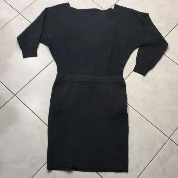 Reiss wool alpaca blend casual trendy boat neck sweater dress