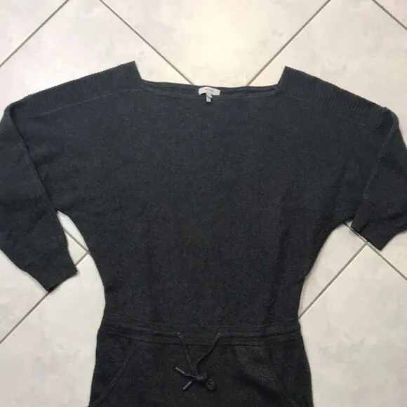Reiss wool alpaca blend casual trendy boat neck sweater dress