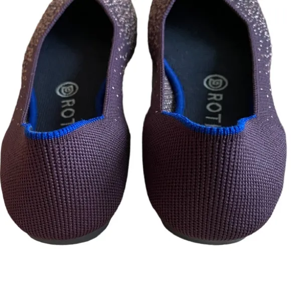 Retired Rothy's Eggplant Metallic Flat