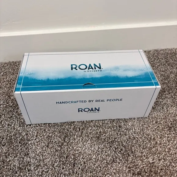 Roan by Bed Stu Nataly Woven Flat 9.5 NEW in box Tan Leather