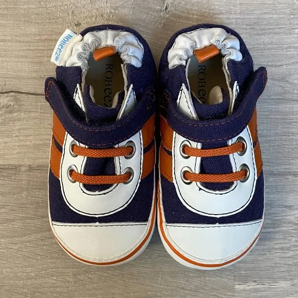 Robeez First Shoes for Baby Designed for Early Walkers Size 4 (9-12 month)