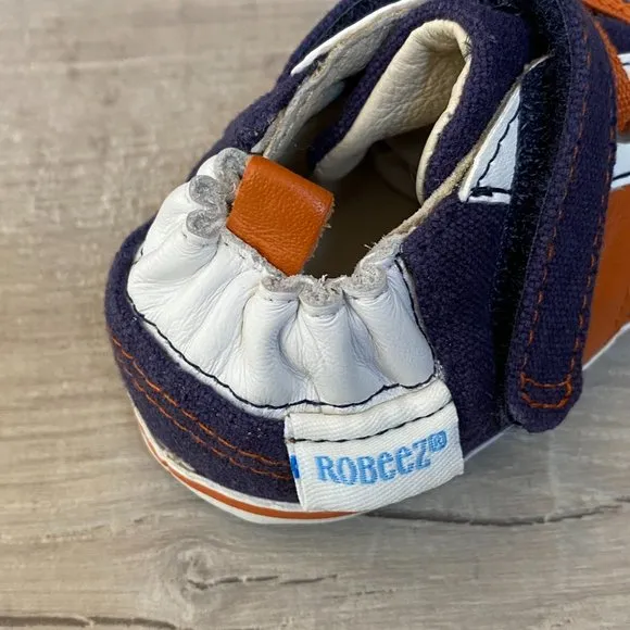 Robeez First Shoes for Baby Designed for Early Walkers Size 4 (9-12 month)