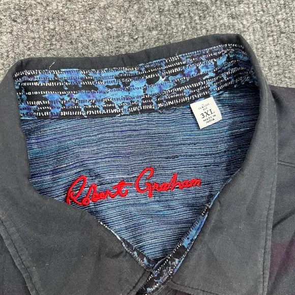 Robert Graham Men's 3XL Dragon Boat Geisha AOP Long Sleeve Shirt