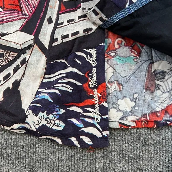 Robert Graham Men's 3XL Dragon Boat Geisha AOP Long Sleeve Shirt