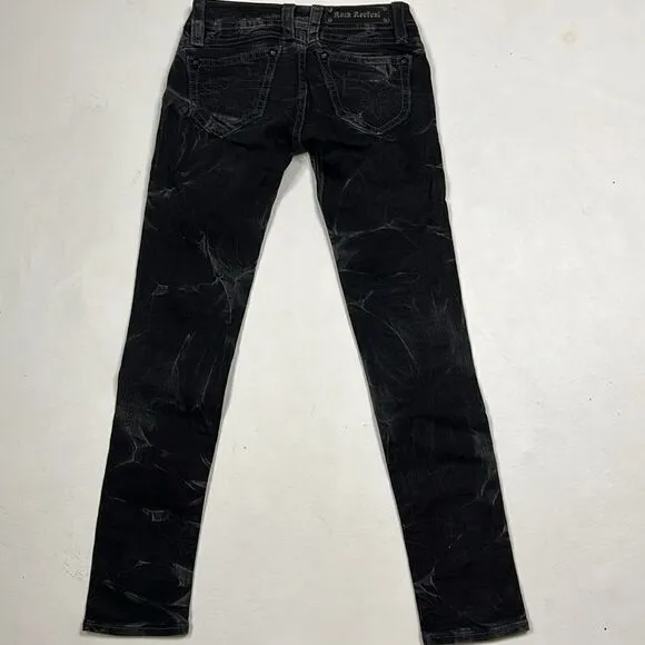 Rock Revival | Black “Pat” Skinny Jeans