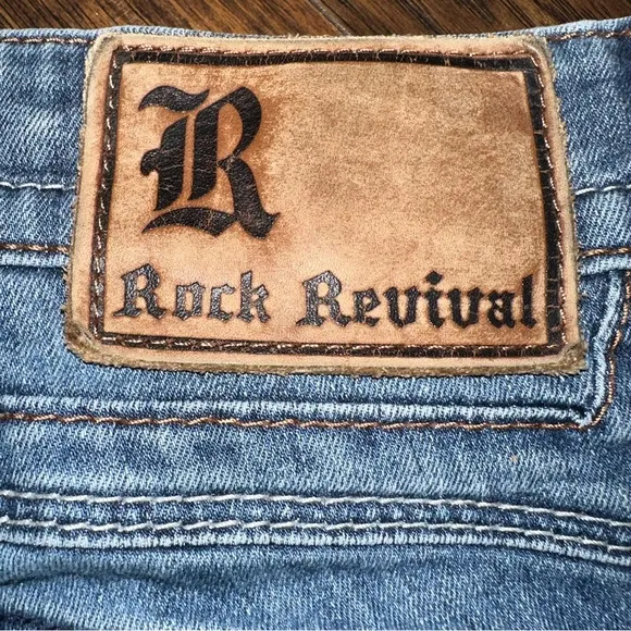 Rock Revival Kaelen 31X32 Alt Straight Fleur Jean Thick Stitch Flap Pocket