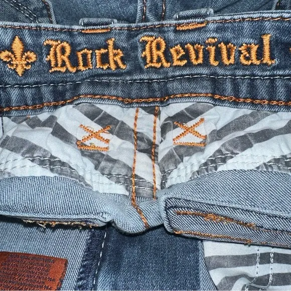 Rock Revival Kaelen 31X32 Alt Straight Fleur Jean Thick Stitch Flap Pocket