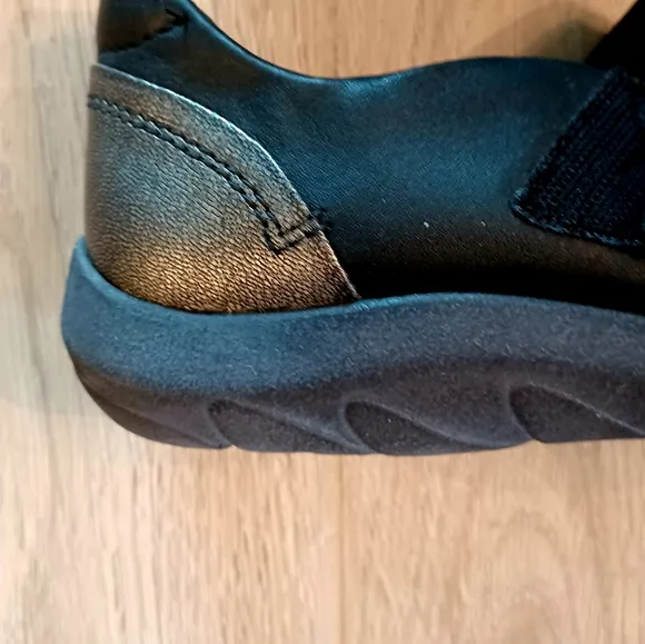 Rockport Cobb Hill Collection Mary Jane Flat  Leather Upper Shoes Black Size 8