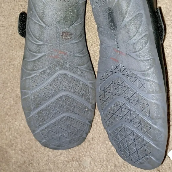 Rockport Cobb Hill Collection Mary Jane Flat  Leather Upper Shoes Black Size 8