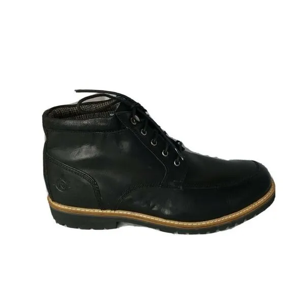 Rockport Marshall Rugged Moc Toe Black Ankle Boots CH2442 Mens Size 12 Wide NEW
