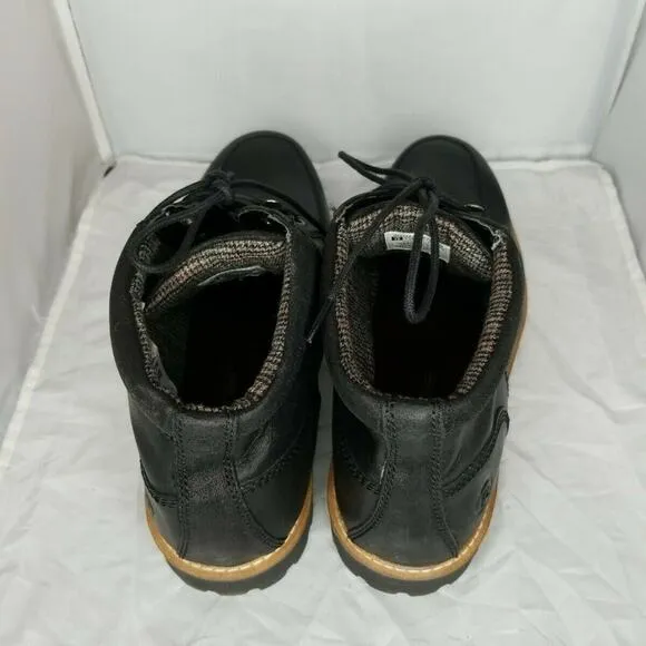 Rockport Marshall Rugged Moc Toe Black Ankle Boots CH2442 Mens Size 12 Wide NEW