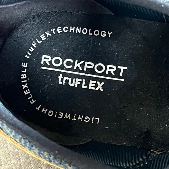 Rockport Mens TruFlex Work Blue and Brown Shoe Size 10 Wide