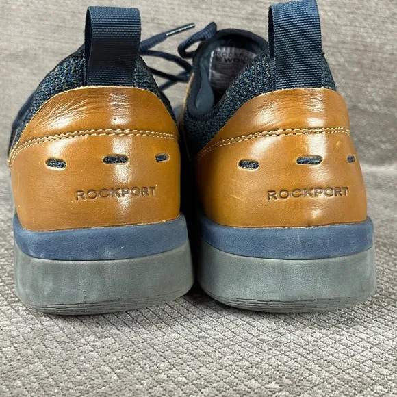 Rockport Mens TruFlex Work Blue and Brown Shoe Size 10 Wide