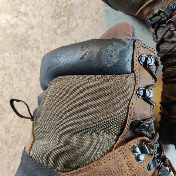 Rocky Mens 12 GORE-TEX 800 Gram 9&quot; Timberwolf Camo Hunting Boots *Cosmetic Flaw