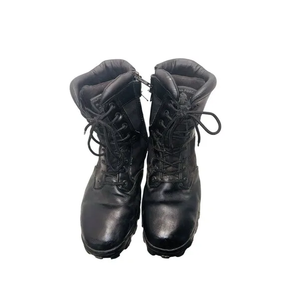 Rocky Mens 8&quot; Alpha Force Black Waterproof Tactical Military Combat Boots 12W