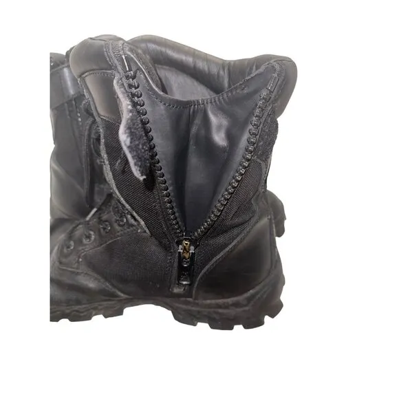 Rocky Mens 8&quot; Alpha Force Black Waterproof Tactical Military Combat Boots 12W