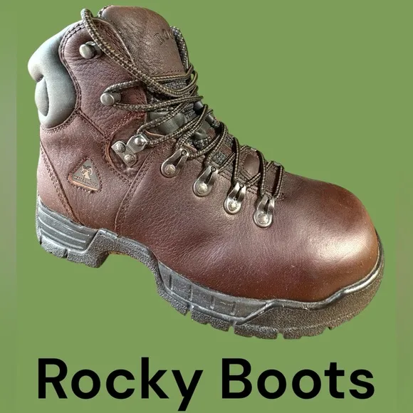 Rocky -Men’s 9.5 “MOBILITE” waterproof steel toe hiking/work boots. Like new!!!