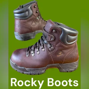 Rocky -Men’s 9.5 “MOBILITE” waterproof steel toe hiking/work boots. Like new!!!