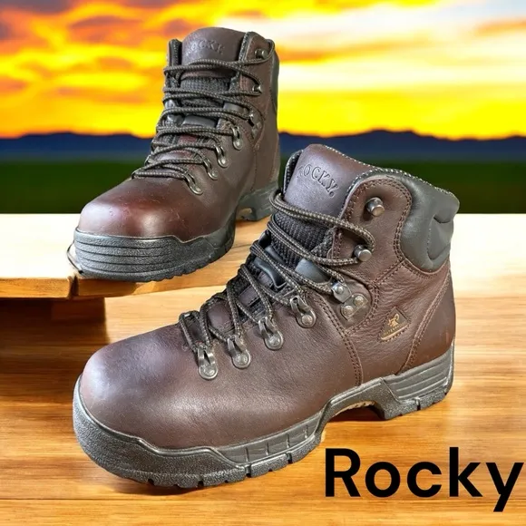 Rocky -Men’s 9.5 “MOBILITE” waterproof steel toe hiking/work boots. Like new!!!
