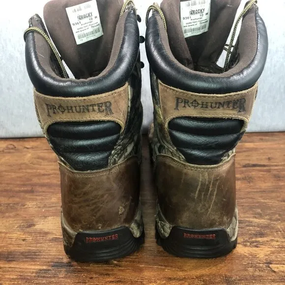 Rocky Mens Size 10 Wide W Pro Hunter 400g Gore Tex Vibram Boots 9361 Camouflage