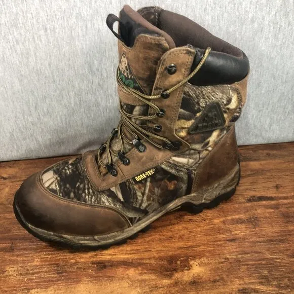 Rocky Mens Size 10 Wide W Pro Hunter 400g Gore Tex Vibram Boots 9361 Camouflage