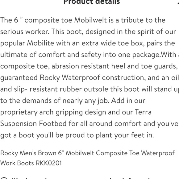 Rocky Mobilwelt composite toe work boots