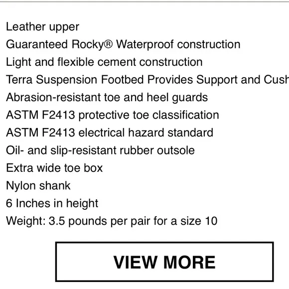 Rocky Mobilwelt composite toe work boots