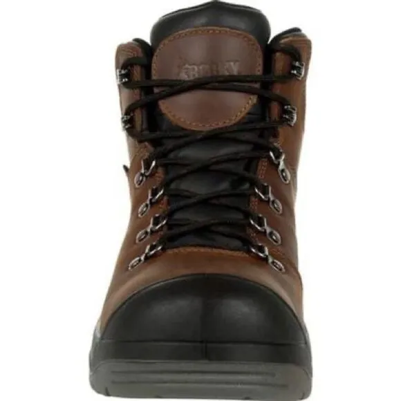 Rocky boots Worksmart Composite Toe Waterproof Work Boot Brown Size10 NWT in box