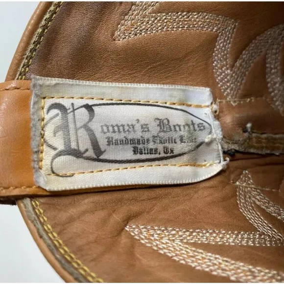 Roma’s Sz 5.5 Custom Exotic Caiman Western Boots