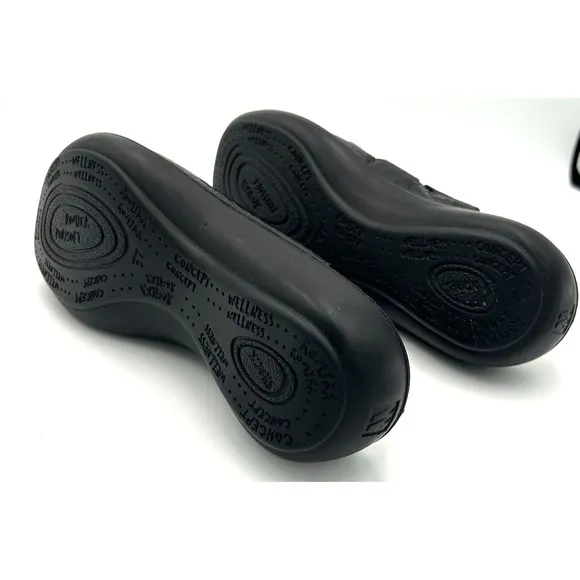 Romika Ibiza Wellness‎ Slip On Sandal Black Leather Women's Size 37 US 6.5