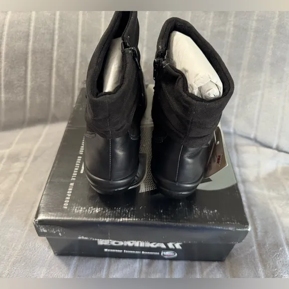 Romika Womens Leather Suede Ankle Boots Black EU 43 US 12 to 12.5