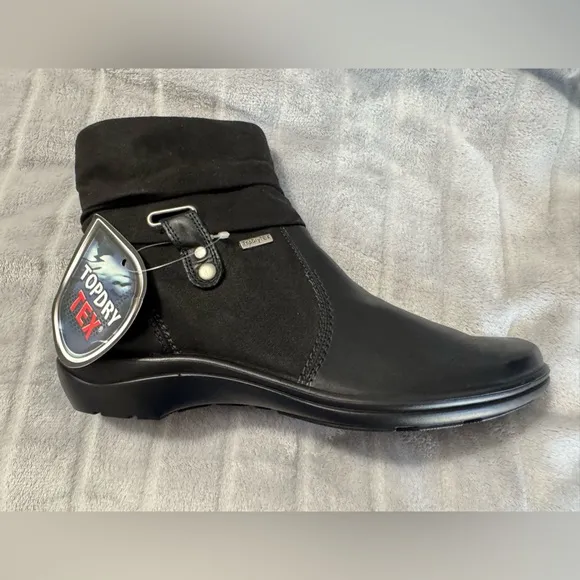 Romika Womens Leather Suede Ankle Boots Black EU 43 US 12 to 12.5