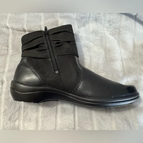 Romika Womens Leather Suede Ankle Boots Black EU 43 US 12 to 12.5