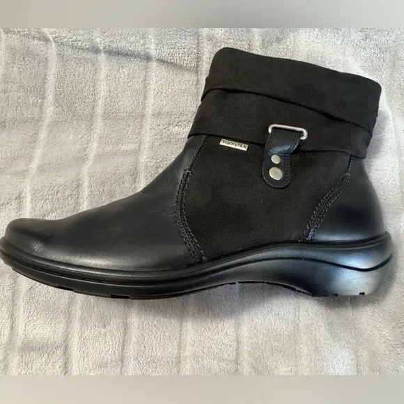Romika Womens Leather Suede Ankle Boots Black EU 43 US 12 to 12.5
