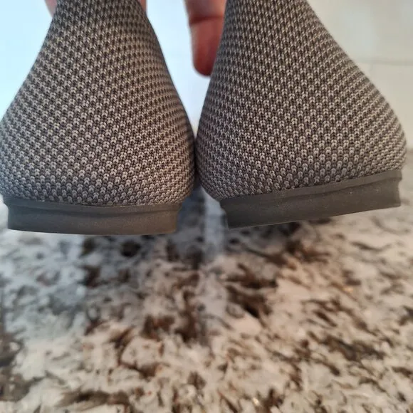 Rothys charcoal gray round toe  flat woman’s shoes  Size 10.5